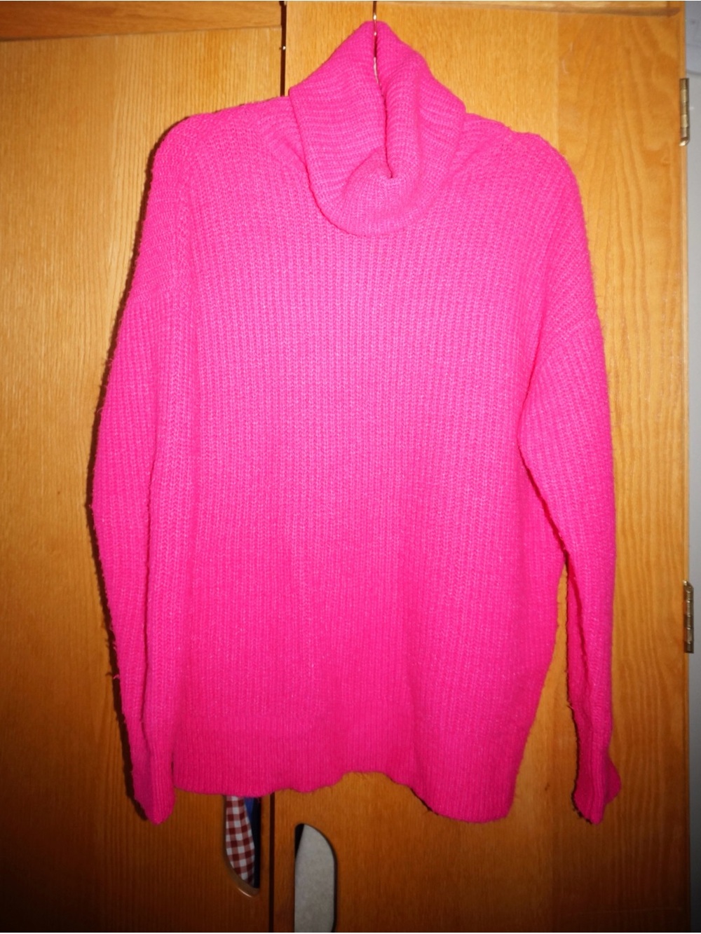 Marquise Hot Pink Cowl Neck Sweater